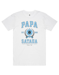 Clothing: Papa Sataua Varsity Tee 5050 - AS Colour