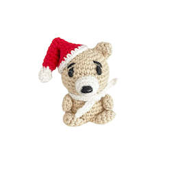 Christmas Bear Crochet Toy