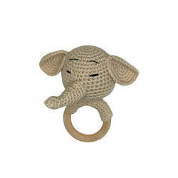 Gift: Arlo Elephant Rattle Natural