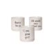 Printed Small Oslo Pot Parchment - with sayings