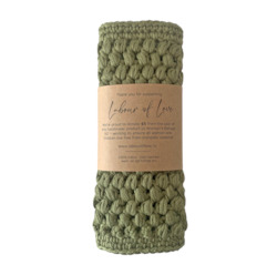 Gift: Cotton Face Cloth Olive