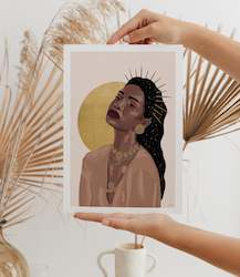 Creative art: Goddess Rising Gold Leaf Special Edition