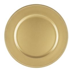 Gold Beaded Charger Plate