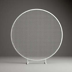Event, recreational or promotional, management: Round White Mesh 1.9m