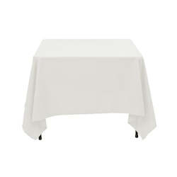 Event, recreational or promotional, management: White Square Tablecloth 2m