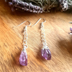 Amethyst pair of earrings