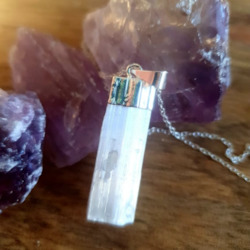 Allied health: Selenite Necklace