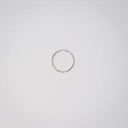 Little oh smooth ring - silver