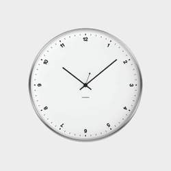 Small numbers clock in white