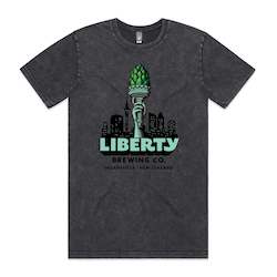 Breweries: Liberty Hop Torch T-Shirt - Stonewash Black