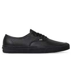Shoes: 00JRAL3B VANS AUTH LEATHER BLK