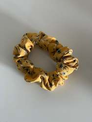 Mini scrunchie / Mustard floral