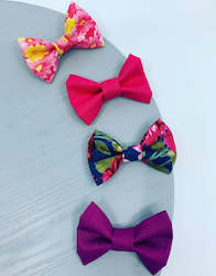 Fabric bow hair clips - custom (2 pack)