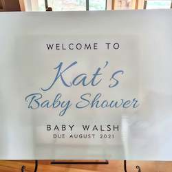Signwriting: Baby Shower