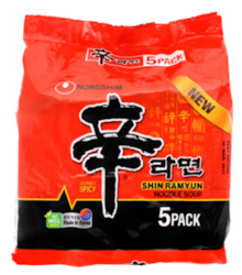 Nongshim Shin Ramyun 5pk Instant Noodle 5pk