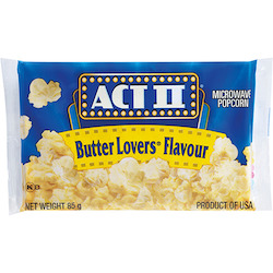 Grocery wholesaling: Act II Butter Lovers Flavour Microwave Popcorn 85g