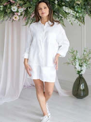 Linen Shirt Dyora White