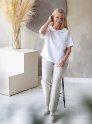 Woman: Linen Trousers Marta Natural