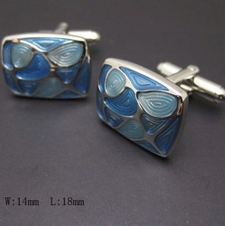 Internet only: Stained glass cufflinks