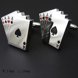 Ace of spades cufflinks