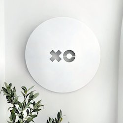 XO circle white