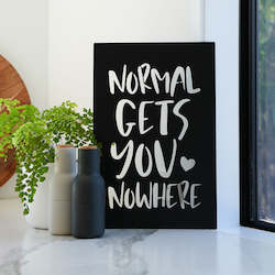 New: Normal gets you nowhere
