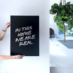 New: In this home, we are real