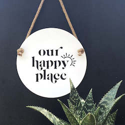 New: Our Happy Place white