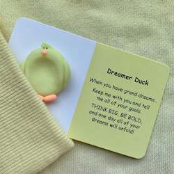 Positivity: Little Joys Worry Stone - Dreamer Duck