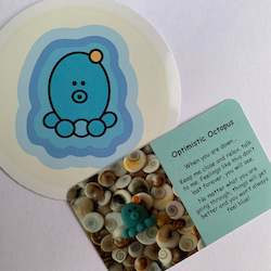 Mental Health Well Being Stickers: Sticker - Optimistic Octopus