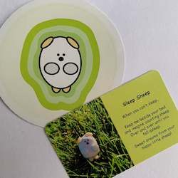Mental Health Well Being Stickers: Sticker - Sleep Sheep