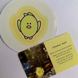 Mental Health Well Being Stickers: Sticker - Dreamer Duck