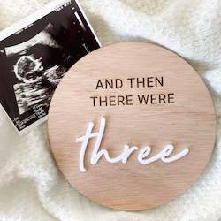 Wooden Pregnancy Announcement Disc