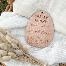 Baby wear: Easter Bunny Plaque