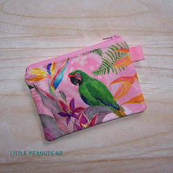 Tote Bags: Coin/Card purse - Parrot