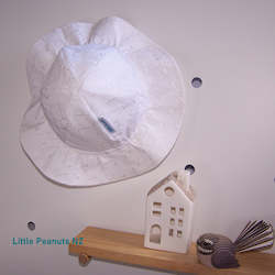 Sunhats: White Baby Hat
