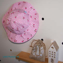 Sunhats: Pink Gingham Baby Hat
