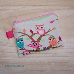 Coin/Card purse - Owl Family