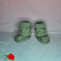 Clothing: Army Green High top Booties