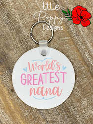 World's Greatest Nana Key Ring