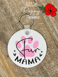 Clothing: Fur Mama Key Ring