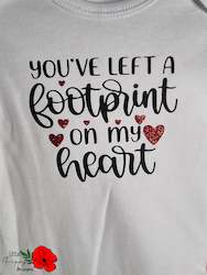 Clothing: You've left a footprint on my heart