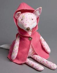 Frontpage: Forest Friends FOX with hot pink cape.