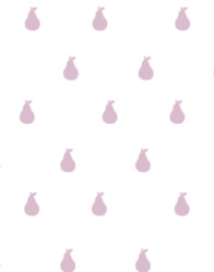 Wall Decals: Pink Pear Wall Stickers