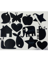 Wall Decals: Animal Shapes Blackboard Stickers