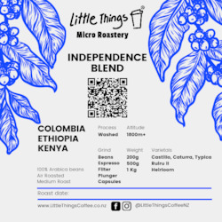 Coffee shop: Independence Blend