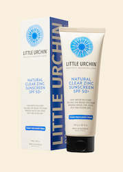 LITTLE URCHIN Natural Clear Zinc Sunscreen, SPF 50+, 100g