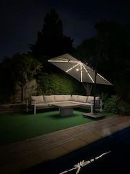 Milano Cantilever Outdoor Umbrella - Dark Grey