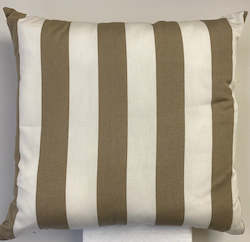 Furniture: Decor Cushion â Taupe Revert Stripe