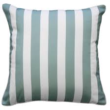 Furniture: Decor Cushion â Branch Stripe Dusky Blue